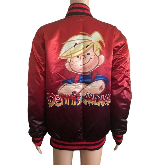Headgear Classics Other - Dennis The Menace Satin Bomber Jacket Mens Med Headgear Classics Satin Retro